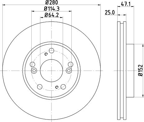 DON PCD14472 - Гальмівний диск autozip.com.ua