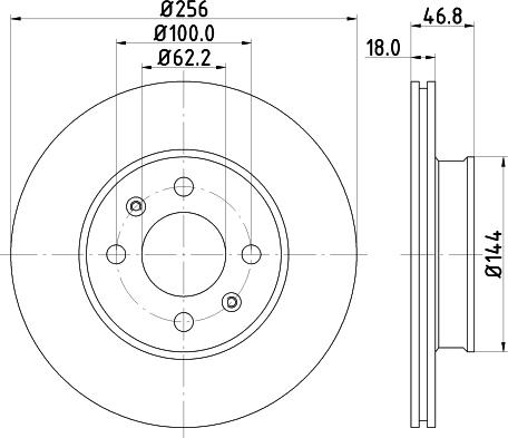 DON PCD14522 - Гальмівний диск autozip.com.ua