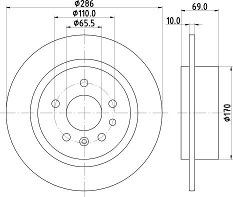 DON PCD14682 - Гальмівний диск autozip.com.ua