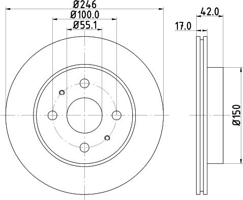 DON PCD14012 - Гальмівний диск autozip.com.ua