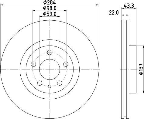 DON PCD14032 - Гальмівний диск autozip.com.ua