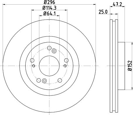 DON PCD14142 - Гальмівний диск autozip.com.ua