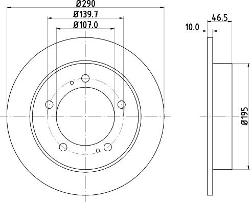 DON PCD14102 - Гальмівний диск autozip.com.ua