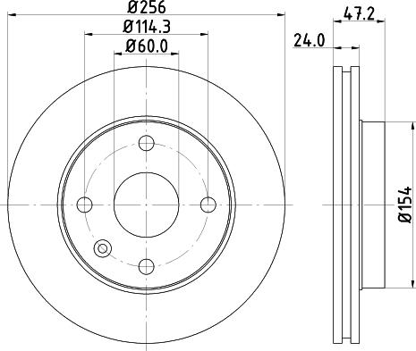 DON PCD14112 - Гальмівний диск autozip.com.ua