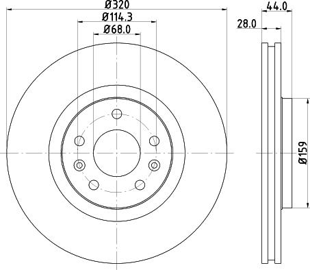 DON PCD14132 - Гальмівний диск autozip.com.ua