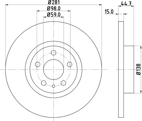 DON PCD14172 - Гальмівний диск autozip.com.ua