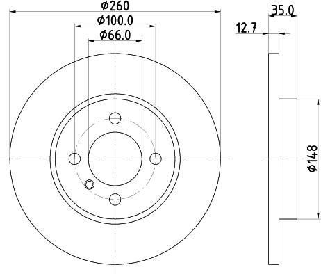 DON PCD14892 - Гальмівний диск autozip.com.ua