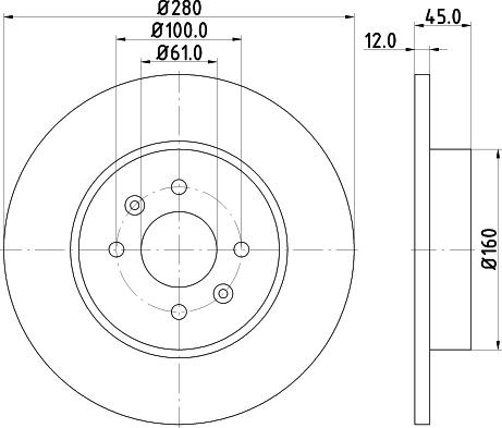 DON PCD14352 - Гальмівний диск autozip.com.ua