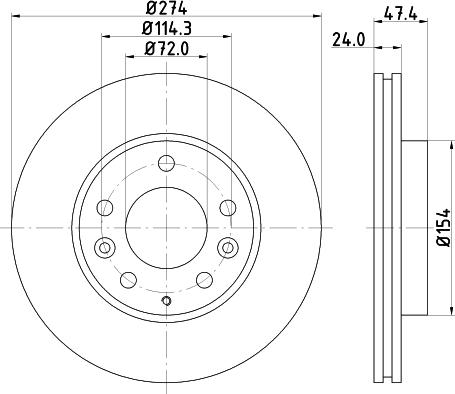 DON PCD14332 - Гальмівний диск autozip.com.ua