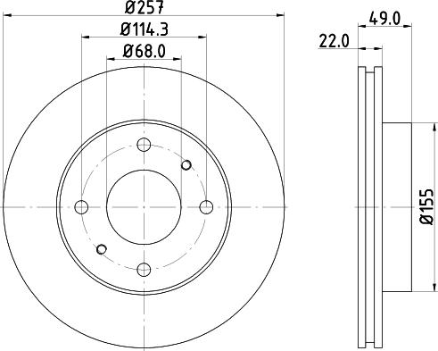 DON PCD14282 - Гальмівний диск autozip.com.ua