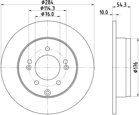 DON PCD14722 - Гальмівний диск autozip.com.ua