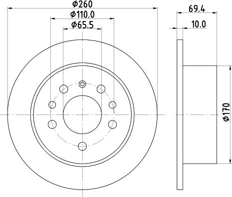 DON PCD15982 - Гальмівний диск autozip.com.ua