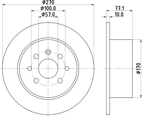 DON PCD15932 - Гальмівний диск autozip.com.ua