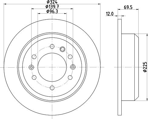 DON PCD15402 - Гальмівний диск autozip.com.ua