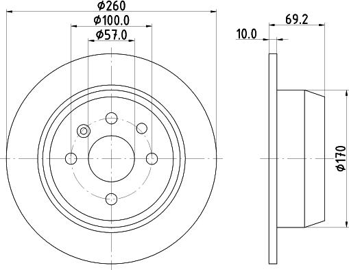 DON PCD15412 - Гальмівний диск autozip.com.ua