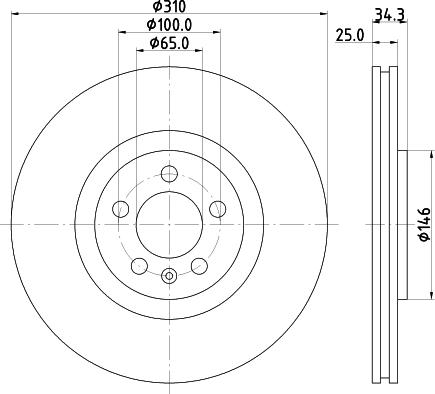 DON PCD15682 - Гальмівний диск autozip.com.ua