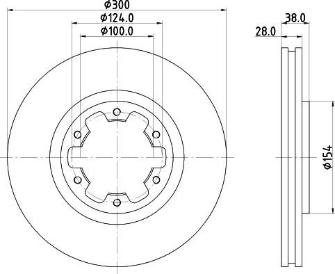 DON PCD15622 - Гальмівний диск autozip.com.ua