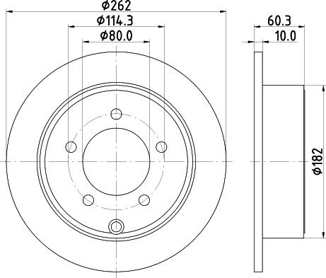 DON PCD15372 - Гальмівний диск autozip.com.ua