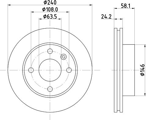 DON PCD16042 - Гальмівний диск autozip.com.ua