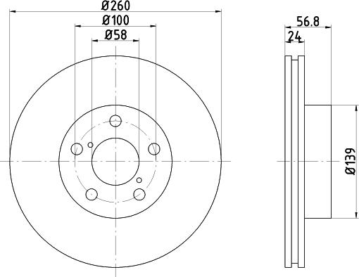 DON PCD16032 - Гальмівний диск autozip.com.ua