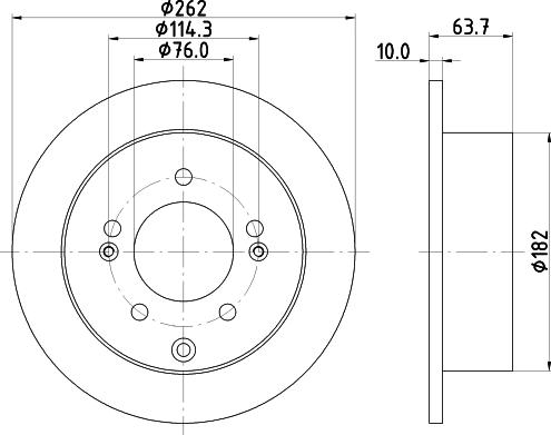 DON PCD16392 - Гальмівний диск autozip.com.ua