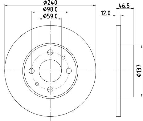 DON PCD16302 - Гальмівний диск autozip.com.ua