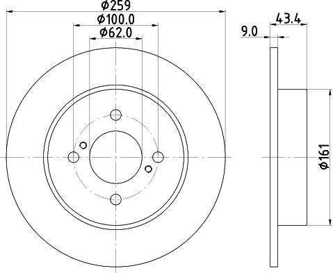 DON PCD16202 - Гальмівний диск autozip.com.ua