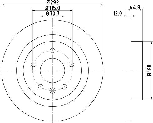 DON PCD10952 - Гальмівний диск autozip.com.ua