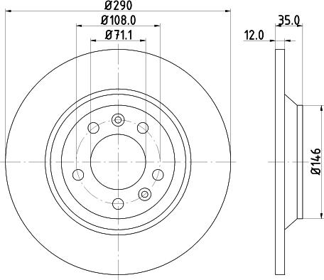 DON PCD10902 - Гальмівний диск autozip.com.ua