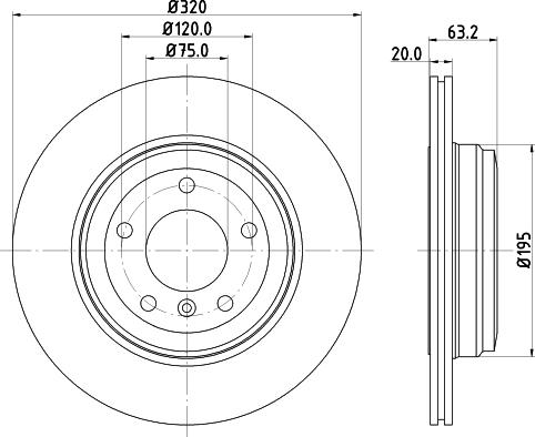 DON PCD10552 - Гальмівний диск autozip.com.ua