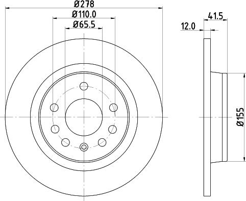 DON PCD10642 - Гальмівний диск autozip.com.ua