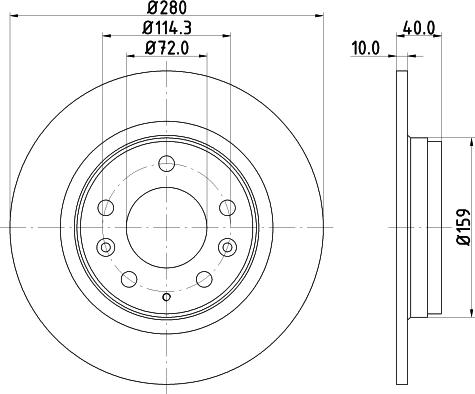 DON PCD10622 - Гальмівний диск autozip.com.ua