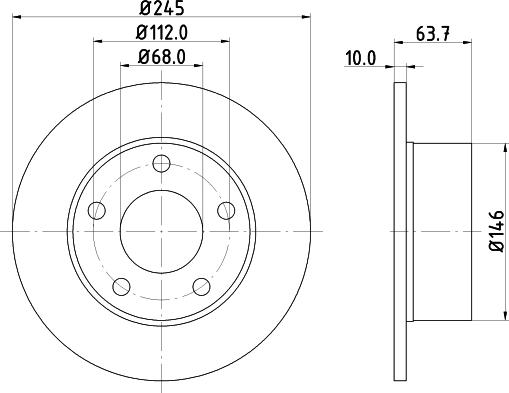 DON PCD10092 - Гальмівний диск autozip.com.ua