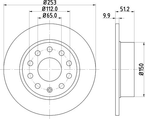 DON PCD10012 - Гальмівний диск autozip.com.ua