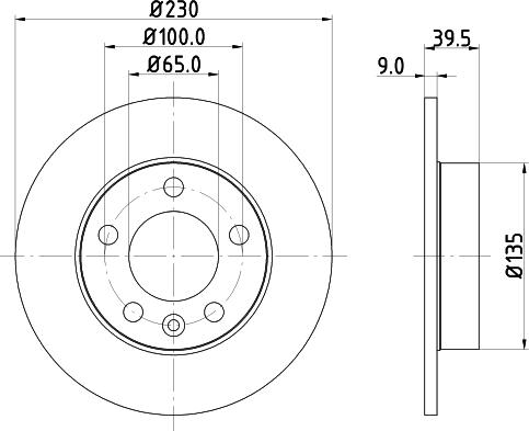 DON PCD10032 - Гальмівний диск autozip.com.ua