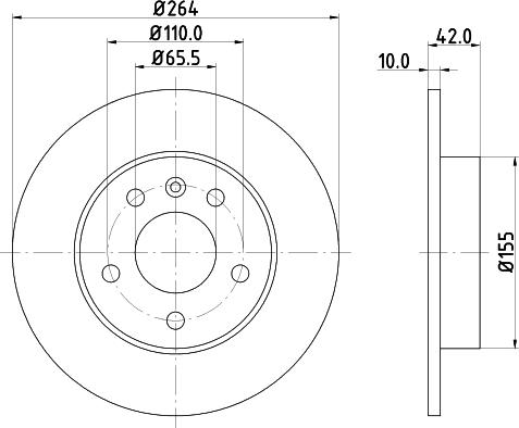 DON PCD10072 - Гальмівний диск autozip.com.ua