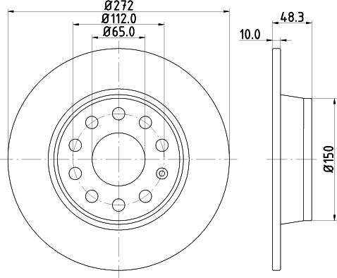 DON PCD10162 - Гальмівний диск autozip.com.ua