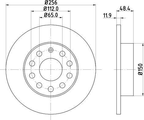 DON PCD10122 - Гальмівний диск autozip.com.ua