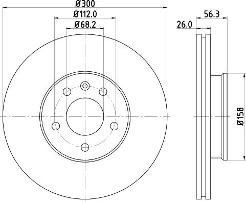 DON PCD10802 - Гальмівний диск autozip.com.ua