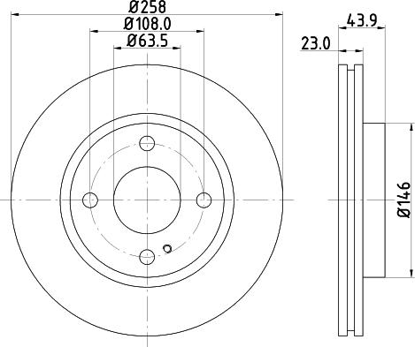 DON PCD10372 - Гальмівний диск autozip.com.ua