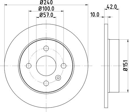 DON PCD10262 - Гальмівний диск autozip.com.ua