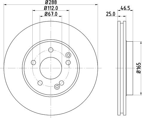 DON PCD10232 - Гальмівний диск autozip.com.ua