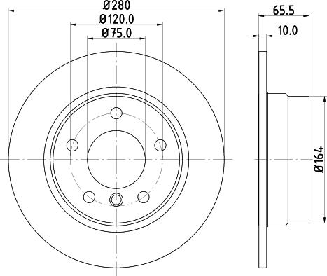 DON PCD10762 - Гальмівний диск autozip.com.ua