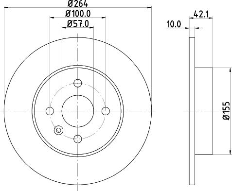 DON PCD10782 - Гальмівний диск autozip.com.ua