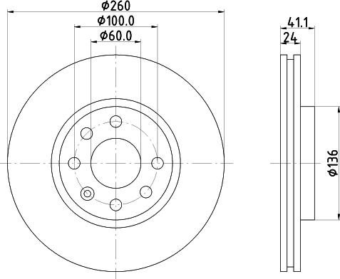 DON PCD10732 - Гальмівний диск autozip.com.ua