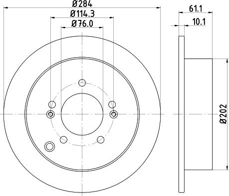 DON PCD10772 - Гальмівний диск autozip.com.ua