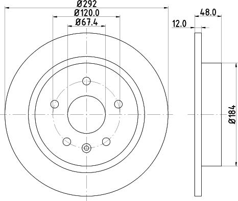 DON PCD11902 - Гальмівний диск autozip.com.ua