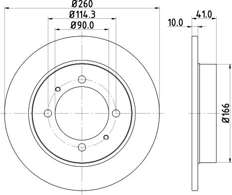 DON PCD11472 - Гальмівний диск autozip.com.ua