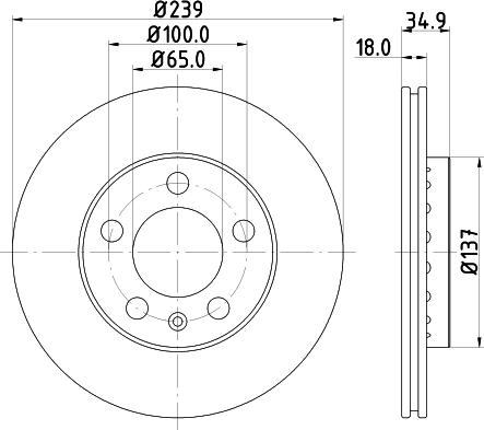 DON PCD11552 - Гальмівний диск autozip.com.ua