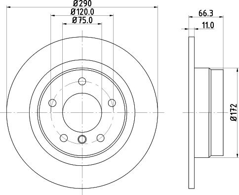 DON PCD11582 - Гальмівний диск autozip.com.ua